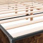 vidaXL Bettgestell Räuchereiche 120x200 cm Holzwerkstoff und Metall vidaXL Bettgestell Räuchereiche 120x200 cm Holzwerkstoff und Metall