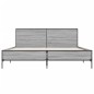 vidaXL Bettgestell Grau Sonoma 140x200 cm Holzwerkstoff und Metall vidaXL Bettgestell Grau Sonoma 140x200 cm Holzwerkstoff und Metall