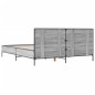 vidaXL Bettgestell Grau Sonoma 140x200 cm Holzwerkstoff und Metall vidaXL Bettgestell Grau Sonoma 140x200 cm Holzwerkstoff und Metall