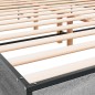vidaXL Bettgestell Grau Sonoma 140x200 cm Holzwerkstoff und Metall vidaXL Bettgestell Grau Sonoma 140x200 cm Holzwerkstoff und Metall