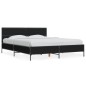 vidaXL Bettgestell Schwarz 150x200 cm Holzwerkstoff und Metall vidaXL Bettgestell Schwarz 150x200 cm Holzwerkstoff und Metall