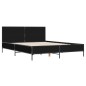 vidaXL Bettgestell Schwarz 150x200 cm Holzwerkstoff und Metall vidaXL Bettgestell Schwarz 150x200 cm Holzwerkstoff und Metall