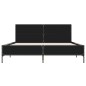 vidaXL Bettgestell Schwarz 150x200 cm Holzwerkstoff und Metall vidaXL Bettgestell Schwarz 150x200 cm Holzwerkstoff und Metall