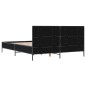 vidaXL Bettgestell Schwarz 150x200 cm Holzwerkstoff und Metall vidaXL Bettgestell Schwarz 150x200 cm Holzwerkstoff und Metall