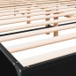 vidaXL Bettgestell Schwarz 150x200 cm Holzwerkstoff und Metall vidaXL Bettgestell Schwarz 150x200 cm Holzwerkstoff und Metall