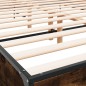 vidaXL Bettgestell Räuchereiche 160x200 cm Holzwerkstoff und Metall vidaXL Bettgestell Räuchereiche 160x200 cm Holzwerkstoff und Metall