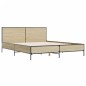 vidaXL Bettgestell Sonoma-Eiche 135x190 cm Holzwerkstoff und Metall vidaXL Bettgestell Sonoma-Eiche 135x190 cm Holzwerkstoff und Metall