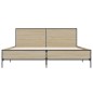 vidaXL Bettgestell Sonoma-Eiche 135x190 cm Holzwerkstoff und Metall vidaXL Bettgestell Sonoma-Eiche 135x190 cm Holzwerkstoff und Metall