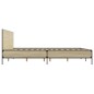 vidaXL Bettgestell Sonoma-Eiche 135x190 cm Holzwerkstoff und Metall vidaXL Bettgestell Sonoma-Eiche 135x190 cm Holzwerkstoff und Metall