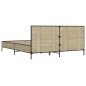vidaXL Bettgestell Sonoma-Eiche 135x190 cm Holzwerkstoff und Metall vidaXL Bettgestell Sonoma-Eiche 135x190 cm Holzwerkstoff und Metall