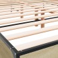 vidaXL Bettgestell Sonoma-Eiche 135x190 cm Holzwerkstoff und Metall vidaXL Bettgestell Sonoma-Eiche 135x190 cm Holzwerkstoff und Metall
