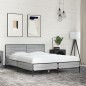 vidaXL Bettgestell Grau Sonoma 140x190 cm Holzwerkstoff und Metall vidaXL Bettgestell Grau Sonoma 140x190 cm Holzwerkstoff und Metall