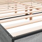 vidaXL Bettgestell Grau Sonoma 140x190 cm Holzwerkstoff und Metall vidaXL Bettgestell Grau Sonoma 140x190 cm Holzwerkstoff und Metall