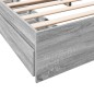 vidaXL Bettgestell mit Schubladen Grau Sonoma 180x200cm Holzwerkstoff vidaXL Bettgestell mit Schubladen Grau Sonoma 180x200cm Holzwerkstoff