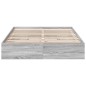 vidaXL Bettgestell mit Schubladen Grau Sonoma 160x200 cm Holzwerkstoff vidaXL Bettgestell mit Schubladen Grau Sonoma 160x200 cm Holzwerkstoff
