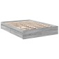 vidaXL Bettgestell mit Schubladen Grau Sonoma 135x190 cm Holzwerkstoff vidaXL Bettgestell mit Schubladen Grau Sonoma 135x190 cm Holzwerkstoff
