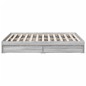 vidaXL Bettgestell mit Schubladen Grau Sonoma 135x190 cm Holzwerkstoff vidaXL Bettgestell mit Schubladen Grau Sonoma 135x190 cm Holzwerkstoff
