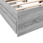vidaXL Bettgestell mit Schubladen Grau Sonoma 135x190 cm Holzwerkstoff vidaXL Bettgestell mit Schubladen Grau Sonoma 135x190 cm Holzwerkstoff