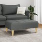 vidaXL Fußhocker Dunkelgrau 77x55x31 cm Stoff vidaXL Fußhocker Dunkelgrau 77x55x31 cm Stoff