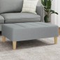 vidaXL Fußhocker Hellgrau 77x55x31 cm Stoff vidaXL Fußhocker Hellgrau 77x55x31 cm Stoff