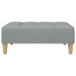 vidaXL Fußhocker Hellgrau 77x55x31 cm Stoff vidaXL Fußhocker Hellgrau 77x55x31 cm Stoff