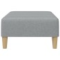 vidaXL Fußhocker Hellgrau 77x55x31 cm Stoff vidaXL Fußhocker Hellgrau 77x55x31 cm Stoff