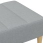 vidaXL Fußhocker Hellgrau 77x55x31 cm Stoff vidaXL Fußhocker Hellgrau 77x55x31 cm Stoff