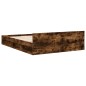 vidaXL Bettgestell mit Schubladen Räuchereiche 140x200cm Holzwerkstoff vidaXL Bettgestell mit Schubladen Räuchereiche 140x200cm Holzwerkstoff