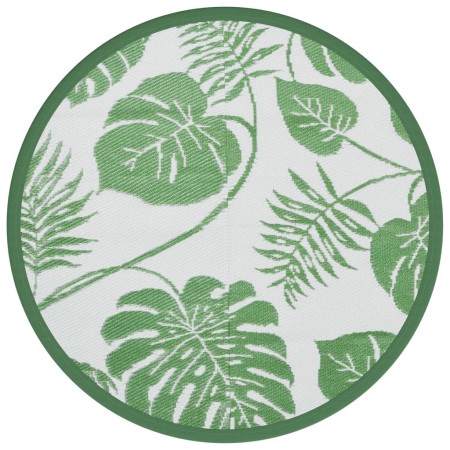 vidaXL Outdoor-Teppich Grün Ø200 cm PP