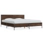 vidaXL Bettgestell Braun Eichen-Optik 200x200 cm Holzwerkstoff Metall vidaXL Bettgestell Braun Eichen-Optik 200x200 cm Holzwerkstoff Metall