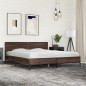 vidaXL Bettgestell Braun Eichen-Optik 200x200 cm Holzwerkstoff Metall vidaXL Bettgestell Braun Eichen-Optik 200x200 cm Holzwerkstoff Metall
