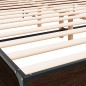 vidaXL Bettgestell Braun Eichen-Optik 200x200 cm Holzwerkstoff Metall vidaXL Bettgestell Braun Eichen-Optik 200x200 cm Holzwerkstoff Metall