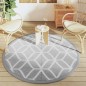 vidaXL Outdoor-Teppich Grau Ø160 cm PP vidaXL Outdoor-Teppich Grau Ø160 cm PP