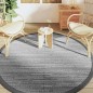 vidaXL Outdoor-Teppich Grau Ø200 cm PP vidaXL Outdoor-Teppich Grau Ø200 cm PP