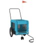 vidaXL Fahrradanhänger Hunde Blau und Schwarz Oxford-Gewebe & Eisen vidaXL Fahrradanhänger Hunde Blau und Schwarz Oxford-Gewebe & Eisen