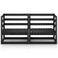 2-Sitzer-Gartensofa Schwarz Kiefer Massivholz 2-Sitzer-Gartensofa Schwarz Kiefer Massivholz