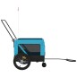 vidaXL Fahrradanhänger Hunde Blau und Schwarz Oxford-Gewebe & Eisen vidaXL Fahrradanhänger Hunde Blau und Schwarz Oxford-Gewebe & Eisen