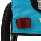 vidaXL Fahrradanhänger Hunde Blau und Schwarz Oxford-Gewebe & Eisen vidaXL Fahrradanhänger Hunde Blau und Schwarz Oxford-Gewebe & Eisen