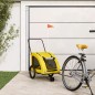vidaXL Fahrradanhänger Gelb Oxford-Gewebe und Eisen vidaXL Fahrradanhänger Gelb Oxford-Gewebe und Eisen