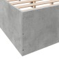 vidaXL Bettgestell Betongrau 135x190 cm Holzwerkstoff vidaXL Bettgestell Betongrau 135x190 cm Holzwerkstoff