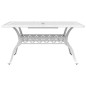 vidaXL Gartentisch Weiß 150x90x72 cm Aluminiumguss vidaXL Gartentisch Weiß 150x90x72 cm Aluminiumguss