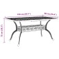 vidaXL Gartentisch Weiß 150x90x72 cm Aluminiumguss vidaXL Gartentisch Weiß 150x90x72 cm Aluminiumguss