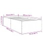 vidaXL Bettgestell Schwarz 90x200 cm Holzwerkstoff vidaXL Bettgestell Schwarz 90x200 cm Holzwerkstoff