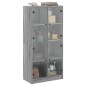 vidaXL Highboard mit Türen Grau Sonoma 68x37x142 cm Holzwerkstoff vidaXL Highboard mit Türen Grau Sonoma 68x37x142 cm Holzwerkstoff