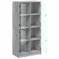 vidaXL Highboard mit Türen Grau Sonoma 68x37x142 cm Holzwerkstoff vidaXL Highboard mit Türen Grau Sonoma 68x37x142 cm Holzwerkstoff