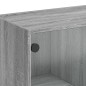 vidaXL Highboard mit Türen Grau Sonoma 68x37x142 cm Holzwerkstoff vidaXL Highboard mit Türen Grau Sonoma 68x37x142 cm Holzwerkstoff
