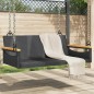 vidaXL Hängebank Schwarz 109x62x40 cm Poly Rattan vidaXL Hängebank Schwarz 109x62x40 cm Poly Rattan