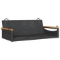 vidaXL Hängebank Schwarz 109x62x40 cm Poly Rattan vidaXL Hängebank Schwarz 109x62x40 cm Poly Rattan