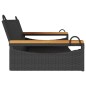 vidaXL Hängebank Schwarz 109x62x40 cm Poly Rattan vidaXL Hängebank Schwarz 109x62x40 cm Poly Rattan