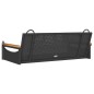 vidaXL Hängebank Schwarz 109x62x40 cm Poly Rattan vidaXL Hängebank Schwarz 109x62x40 cm Poly Rattan